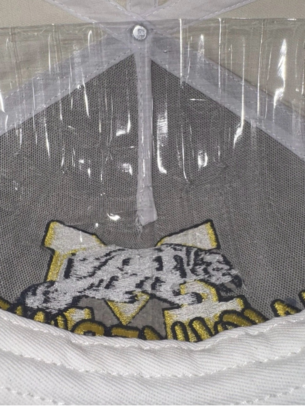 Vintage Michigan Wolverines Spellout Block M Two Tone Deadstock Snapback Hat - Picture 7 of 7